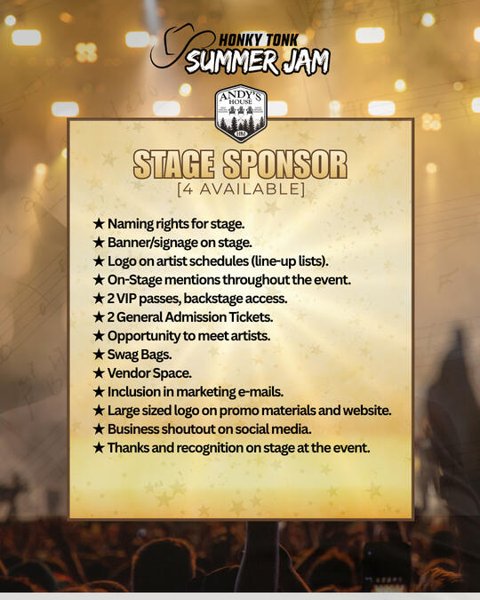 Stage sponsorship